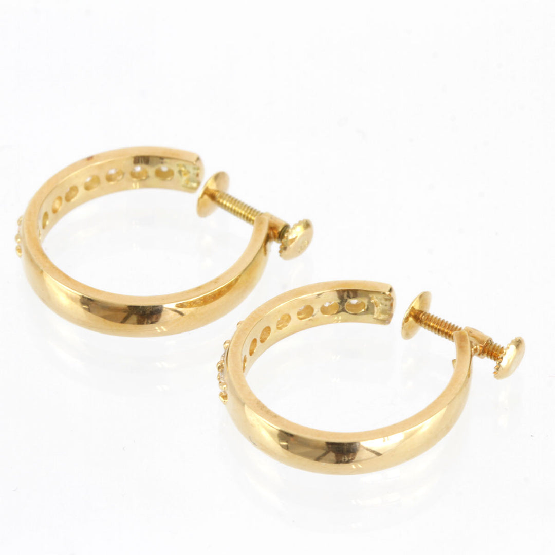 美品『USED』 K18/ダイヤモンド 
 リング イヤリング
 ダイヤモンド 0.522 5.0g