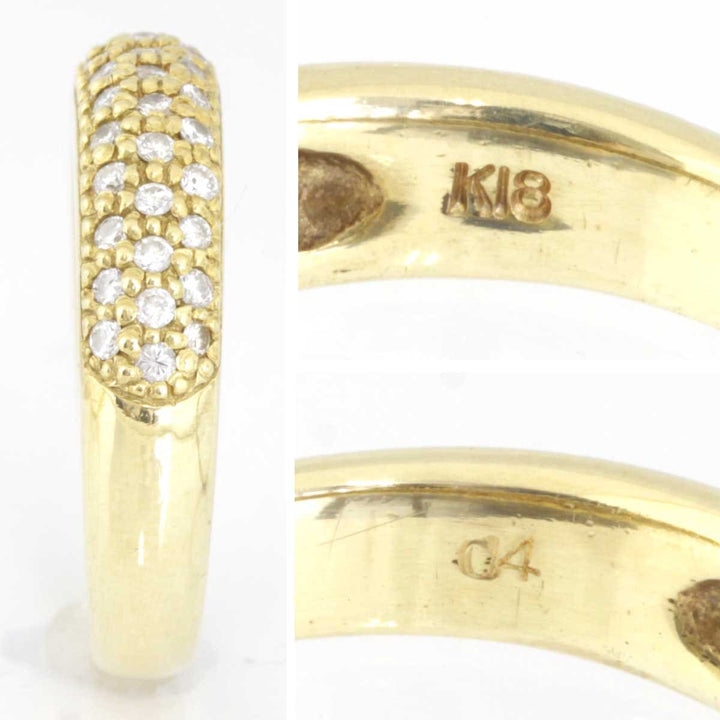 美品『USED』 K18 
 デザインリング リング・指輪
 ダイヤモンド 0.4 6.0g