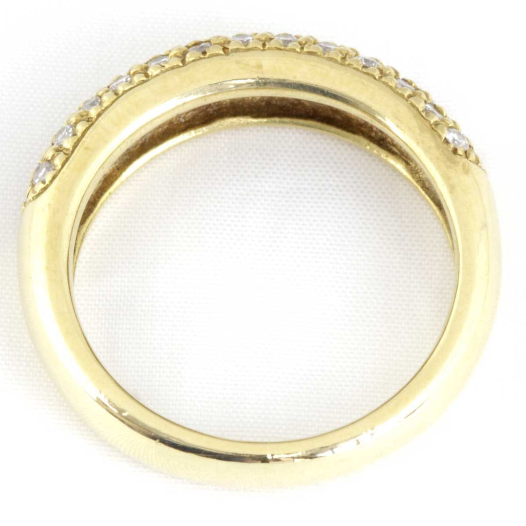 美品『USED』 K18 
 デザインリング リング・指輪
 ダイヤモンド 0.4 6.0g