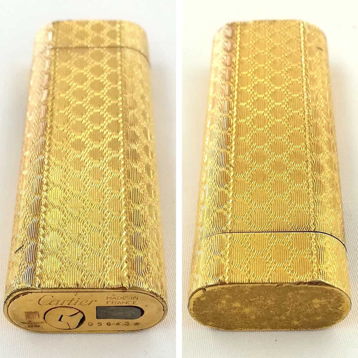 ジャンク『USED/動作未確認』 
CARTIER カルティエ 
 ガスライター ライター 
メタル ゴールド