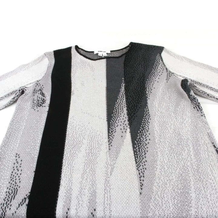 美品『未使用』 
HELMUT LANG ヘルムートラング 
 タグ付き ニット ワンピース 
コットン/レーヨン /シルク グレー×ブラック