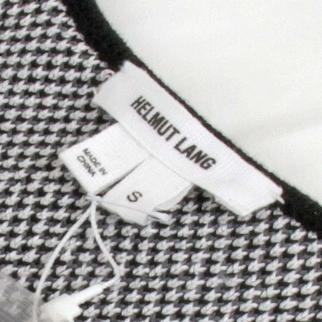美品『未使用』 
HELMUT LANG ヘルムートラング 
 タグ付き ニット ワンピース 
コットン/レーヨン /シルク グレー×ブラック
