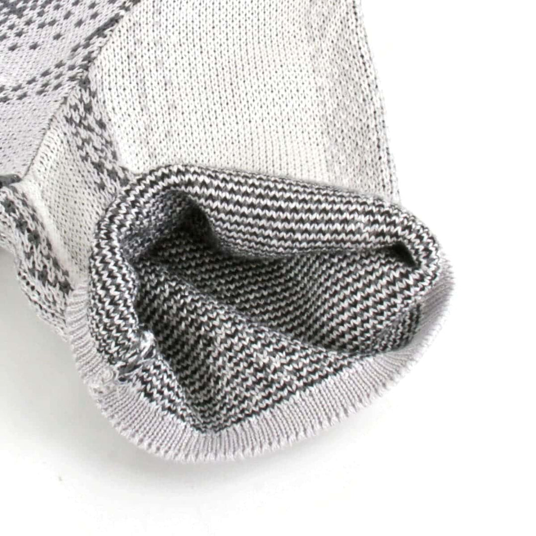 美品『未使用』 
HELMUT LANG ヘルムートラング 
 タグ付き ニット ワンピース 
コットン/レーヨン /シルク グレー×ブラック