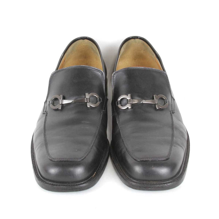 『USED』 
Salvatore Ferragamo フェラガモ 
 0289157 ローファー 
カーフ ブラック