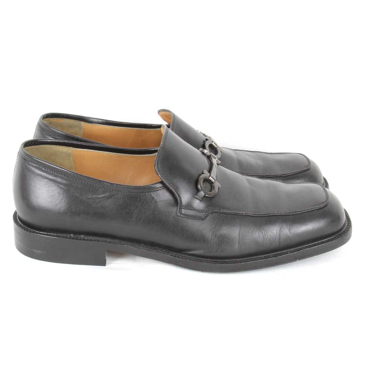 『USED』 
Salvatore Ferragamo フェラガモ 
 0289157 ローファー 
カーフ ブラック