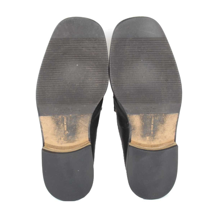 『USED』 
Salvatore Ferragamo フェラガモ 
 0289157 ローファー 
カーフ ブラック
