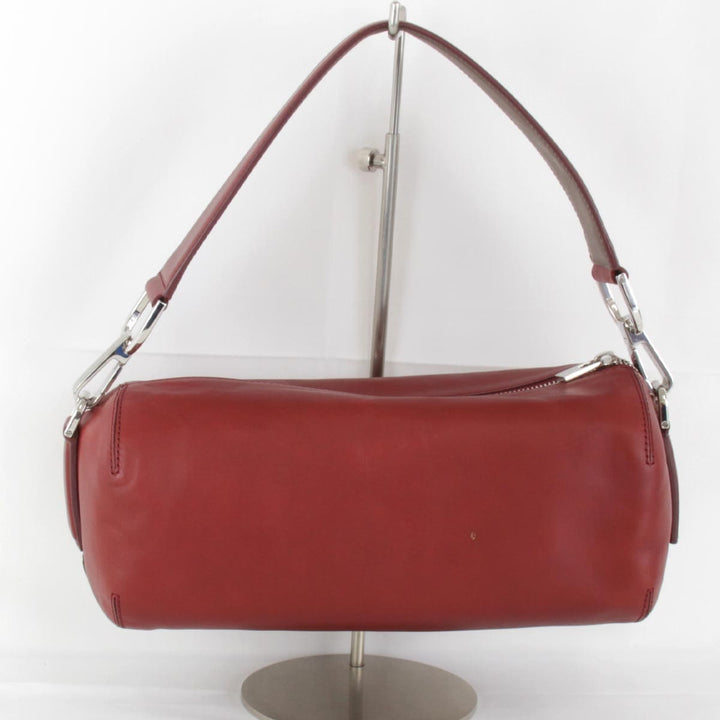 『USED』 
HIROFU ヒロフ 
 ショルダーバッグ 
レザー レッド
