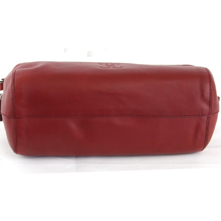 『USED』 
HIROFU ヒロフ 
 ショルダーバッグ 
レザー レッド