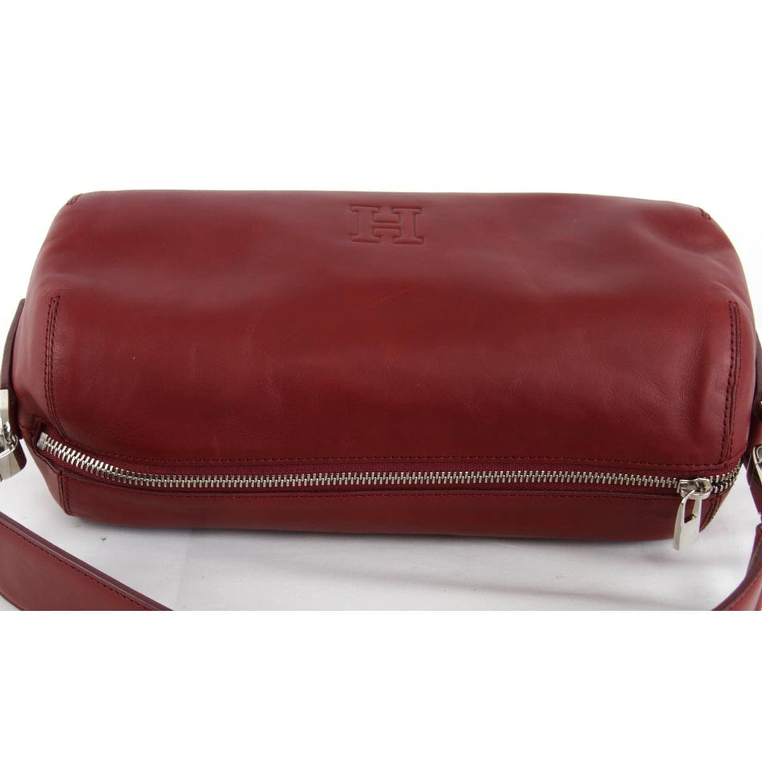 『USED』 
HIROFU ヒロフ 
 ショルダーバッグ 
レザー レッド