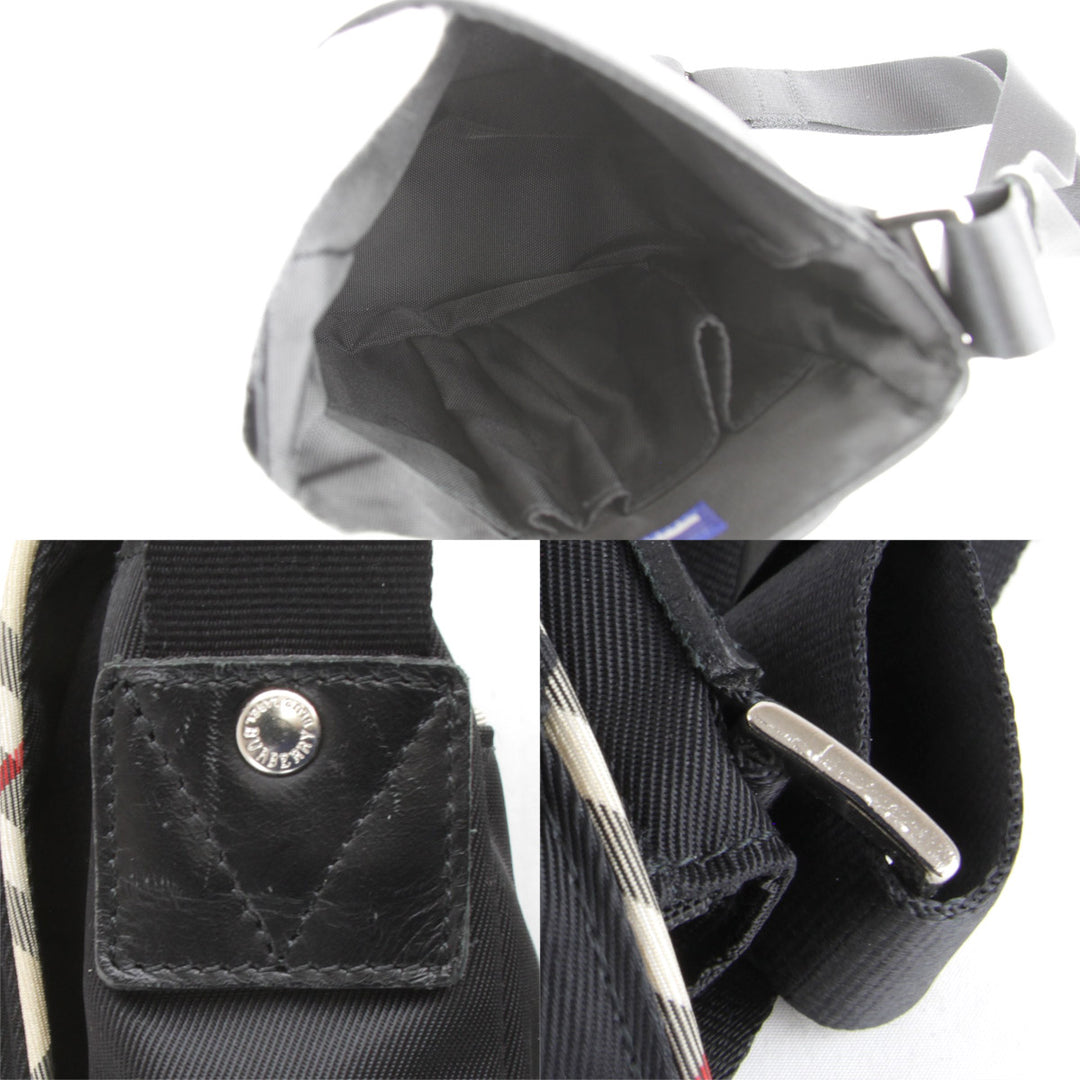 美品『USED』 
BURBERRY BLUE LABEL バーバリーブルーレーベル 
 ショルダーバッグ 
ナイロン ブラック