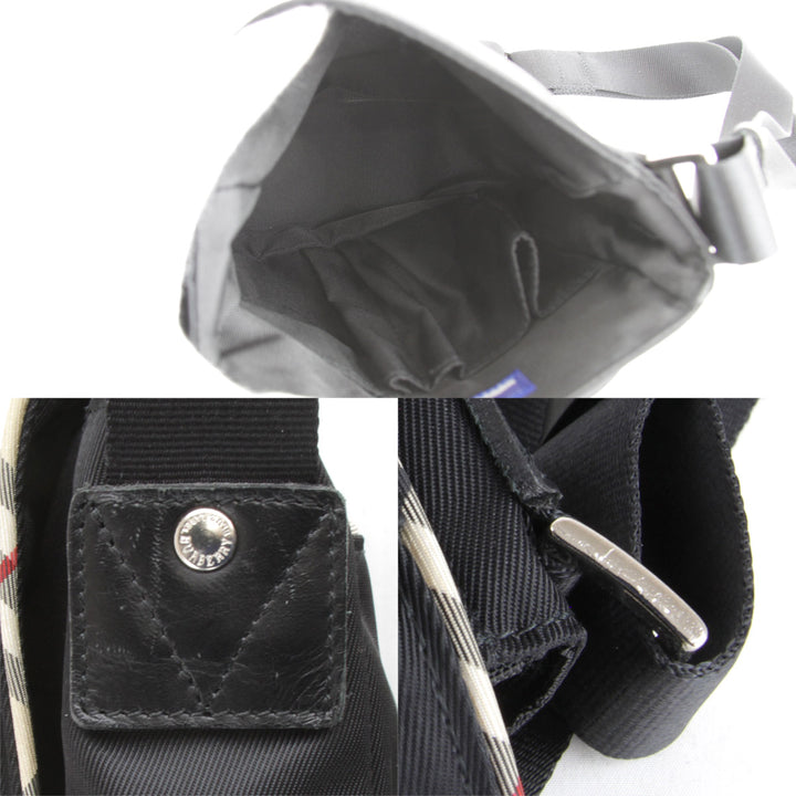 美品『USED』 
BURBERRY BLUE LABEL バーバリーブルーレーベル 
 ショルダーバッグ 
ナイロン ブラック