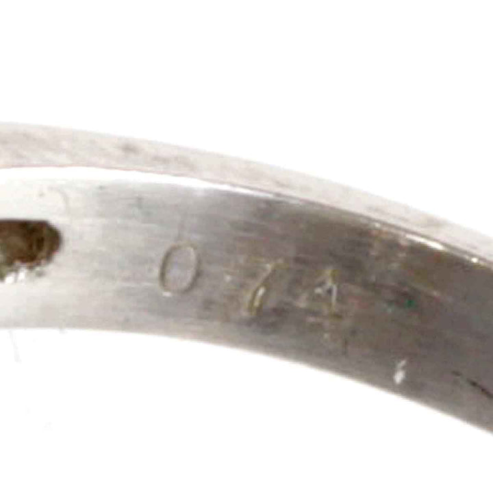 美品『USED』 ブラックパール（黒蝶真珠）/Pt900  
リング・指輪
 ダイヤモンド 0.74