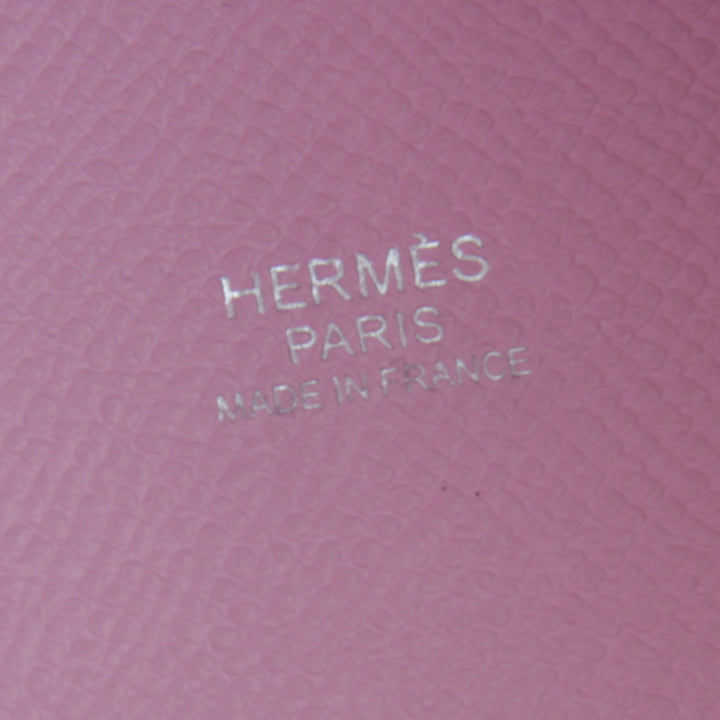 美品『USED』 
HERMES エルメス 
 トレサージュMM ヴォーエプソン ハンドバッグ 
レザー ピンク