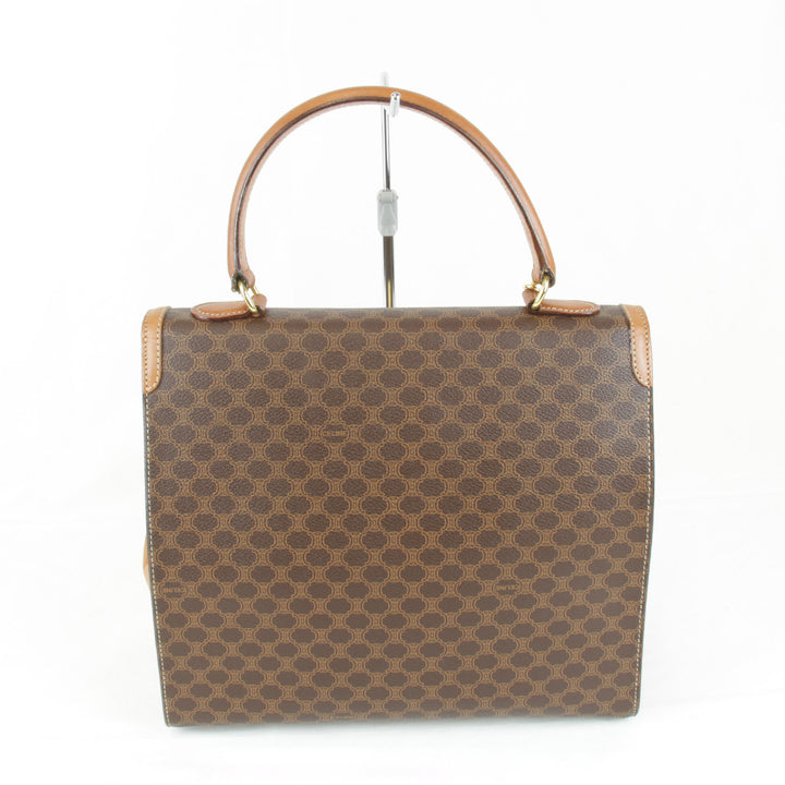『USED』 
CELINE セリーヌ 
 マカダム柄 ハンドバッグ 
PVCコーティングキャンバス ブラウン