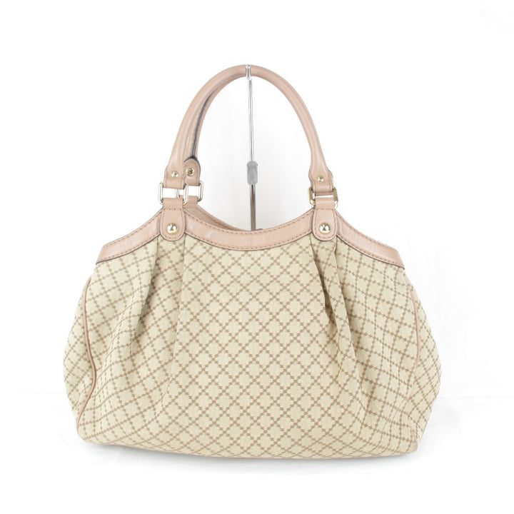 『USED』 
GUCCI グッチ 
 211944 486628 ハンドバッグ 
キャンバス ベージュ