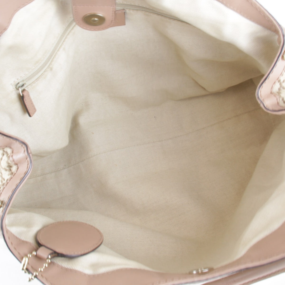 『USED』 
GUCCI グッチ 
 211944 486628 ハンドバッグ 
キャンバス ベージュ