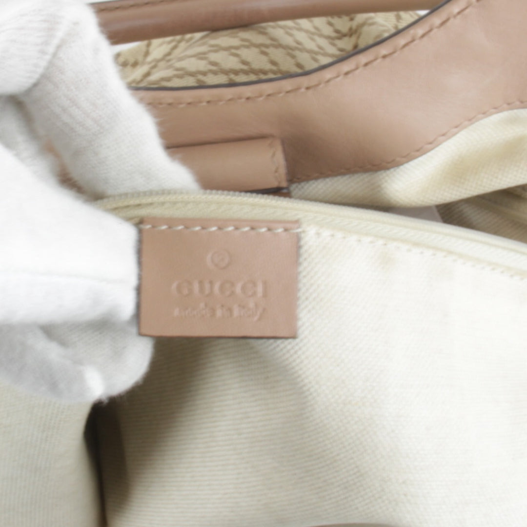 『USED』 
GUCCI グッチ 
 211944 486628 ハンドバッグ 
キャンバス ベージュ