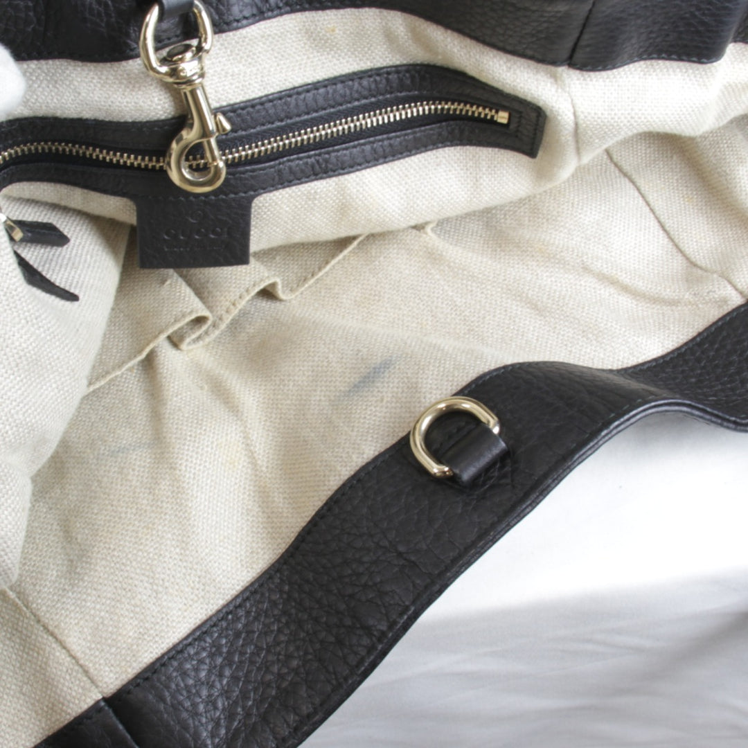 『USED』 
GUCCI グッチ 
 257051・502752 トートバッグ 
レザー ブラック