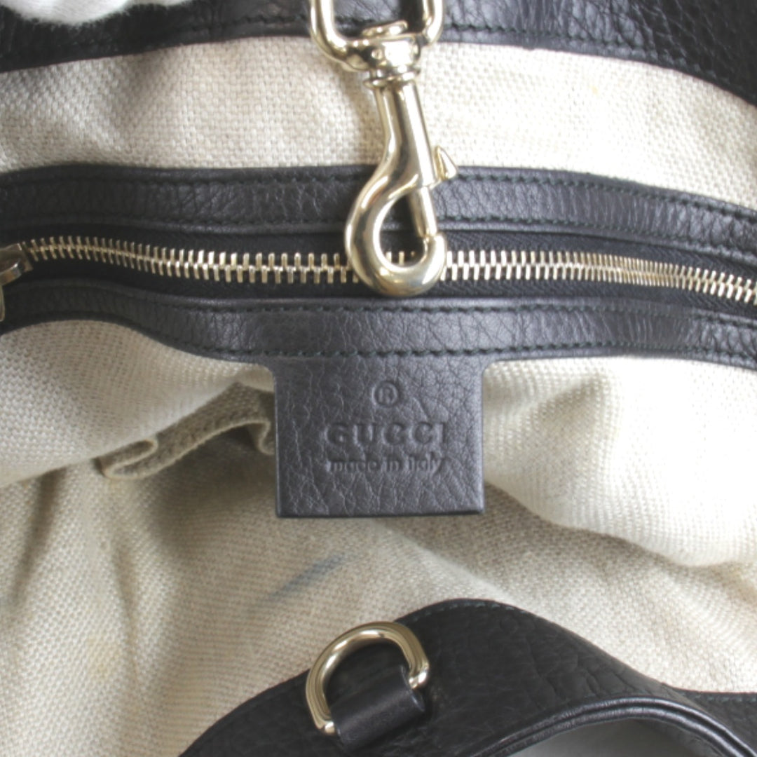 『USED』 
GUCCI グッチ 
 257051・502752 トートバッグ 
レザー ブラック