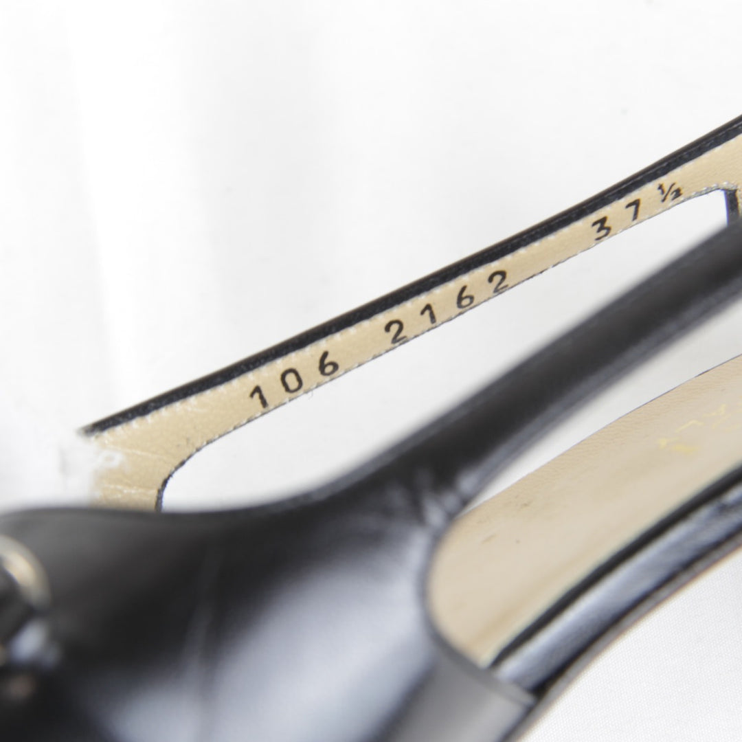 『USED』 
GUCCI グッチ 
 箱・袋有 106・2162 パンプス 
レザー ブラック