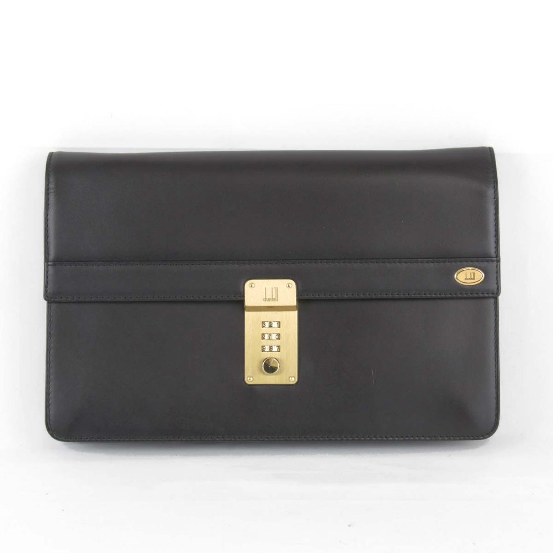 良品『USED』 
Dunhill ダンヒル 
 セカンドバッグ 
レザー ブラック