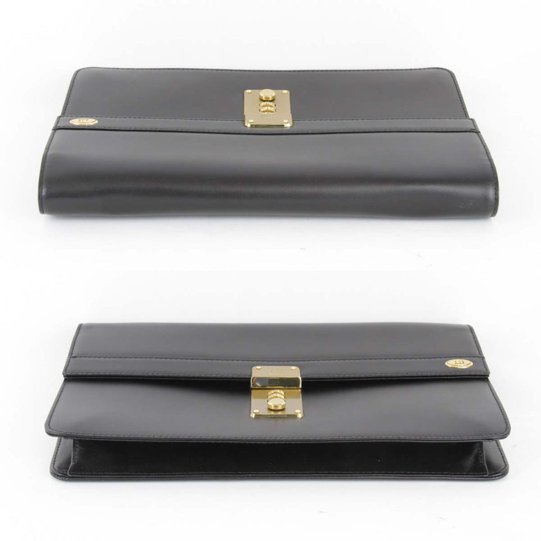 良品『USED』 
Dunhill ダンヒル 
 セカンドバッグ 
レザー ブラック