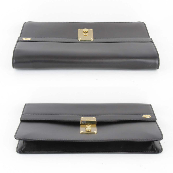 良品『USED』 
Dunhill ダンヒル 
 セカンドバッグ 
レザー ブラック