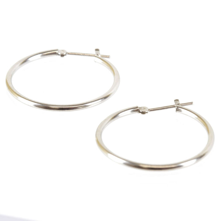 美品『USED』 K14WG 
 フープ ピアス
 1.3g