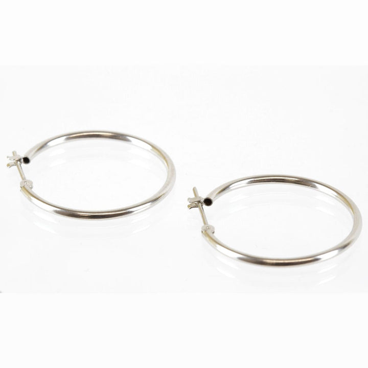 美品『USED』 K14WG 
 フープ ピアス
 1.3g