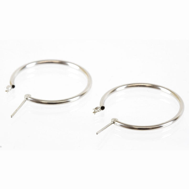 美品『USED』 K14WG 
 フープ ピアス
 1.3g