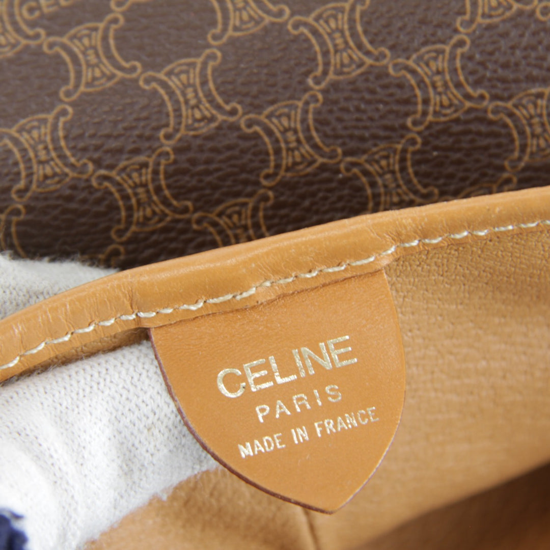 『USED』 
CELINE セリーヌ 
 C.E06-1 リュック・デイパック 
PVCコーティングキャンバス/レザー ブラウン