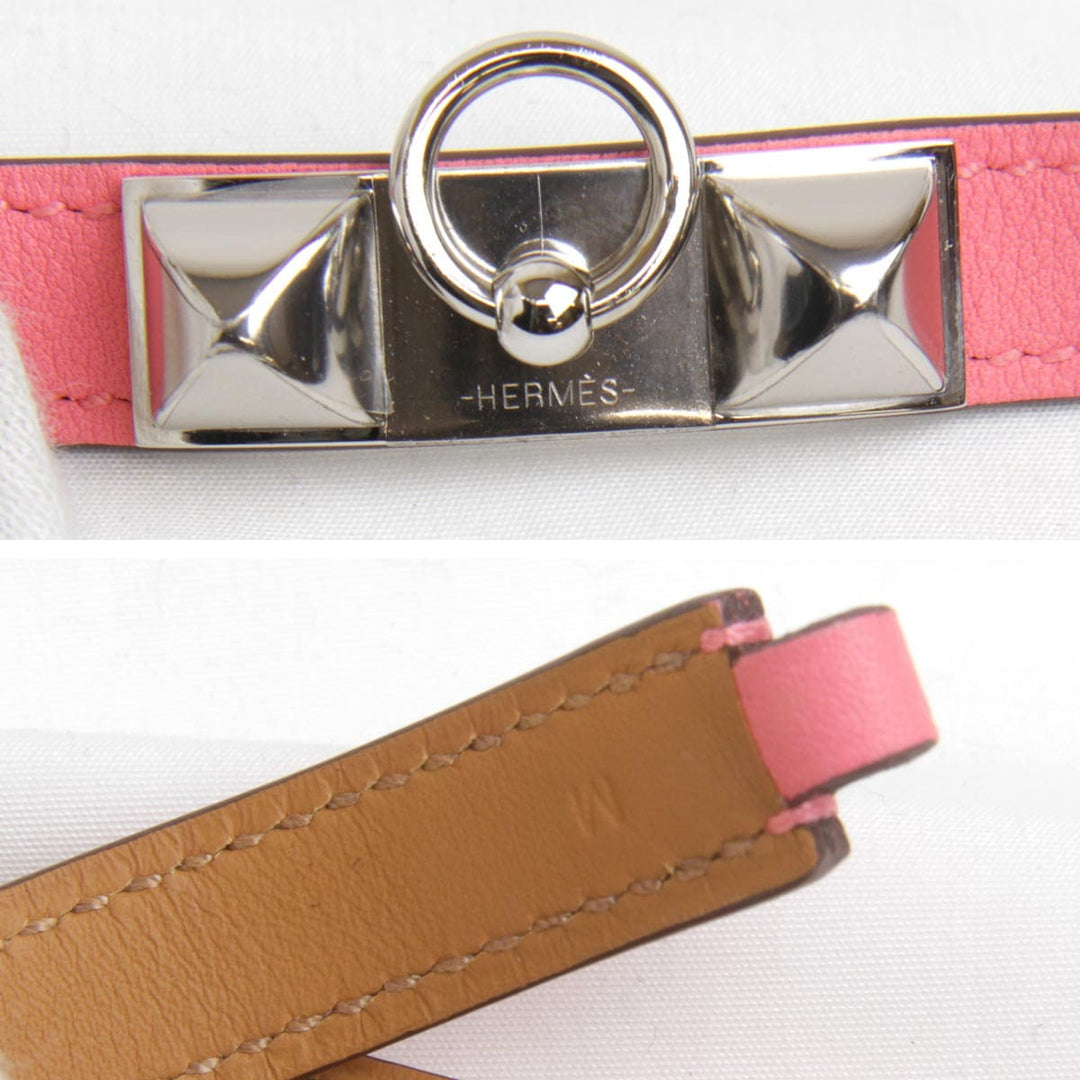 美品『ほぼ未使用』 
HERMES エルメス 
 リヴァルドゥブルトゥール ブレスレット 
スイフト ピンク