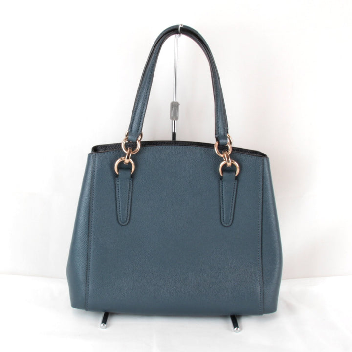 美品『USED』 
COACH コーチ 
 F37816 2WAYバッグ ハンドバッグ 
レザー ブルー