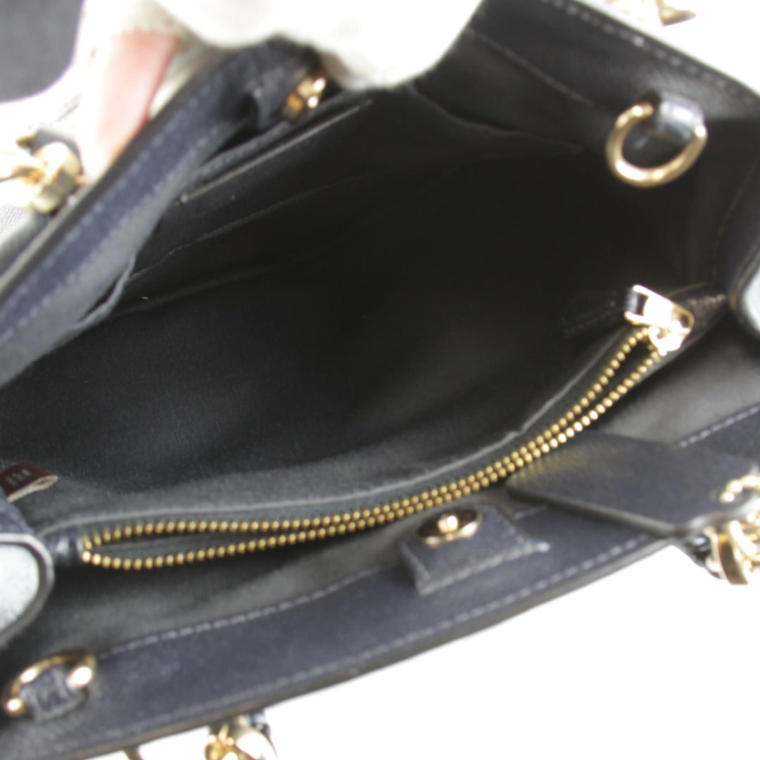 美品『USED』 
COACH コーチ 
 F37816 2WAYバッグ ハンドバッグ 
レザー ブルー