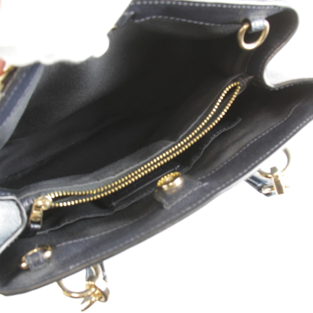 美品『USED』 
COACH コーチ 
 F37816 2WAYバッグ ハンドバッグ 
レザー ブルー