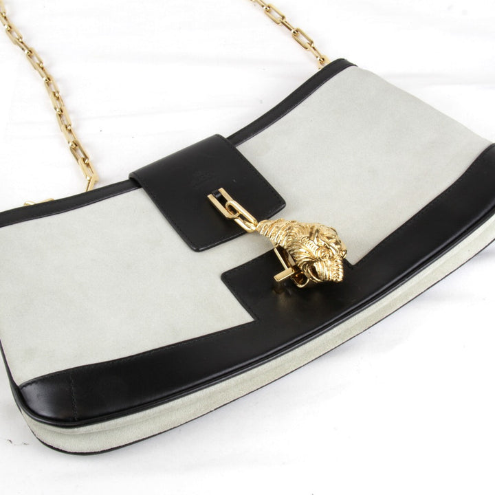 『USED』 
GUCCI グッチ 
 001・4110・001013 ショルダーバッグ 
スウェード ホワイト