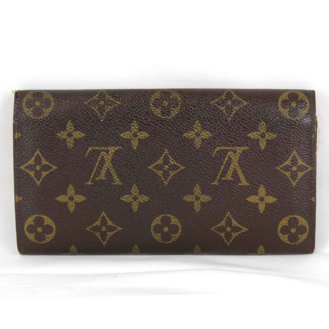 『USED』 
LOUIS VUITTON ルイ・ヴィトン 
 ポルトモネクレディ M61725 長財布 
モノグラムキャンバス ブラウン