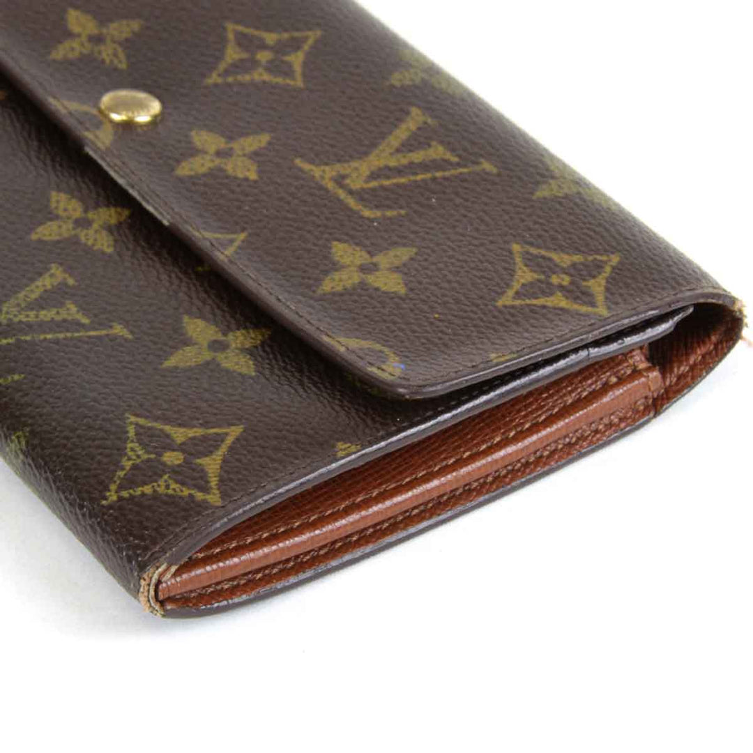 『USED』 
LOUIS VUITTON ルイ・ヴィトン 
 ポルトモネクレディ M61725 長財布 
モノグラムキャンバス ブラウン
