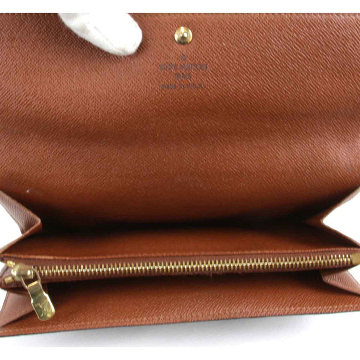 『USED』 
LOUIS VUITTON ルイ・ヴィトン 
 ポルトモネクレディ M61725 長財布 
モノグラムキャンバス ブラウン
