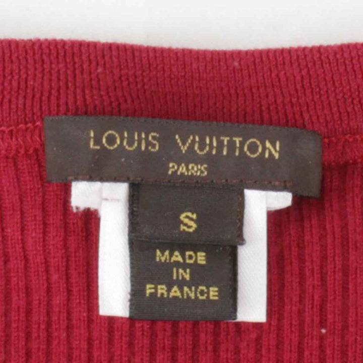 良品『USED』 
LOUIS VUITTON ルイ・ヴィトン 
 リブサマーニット ニット 
 ワインレッド