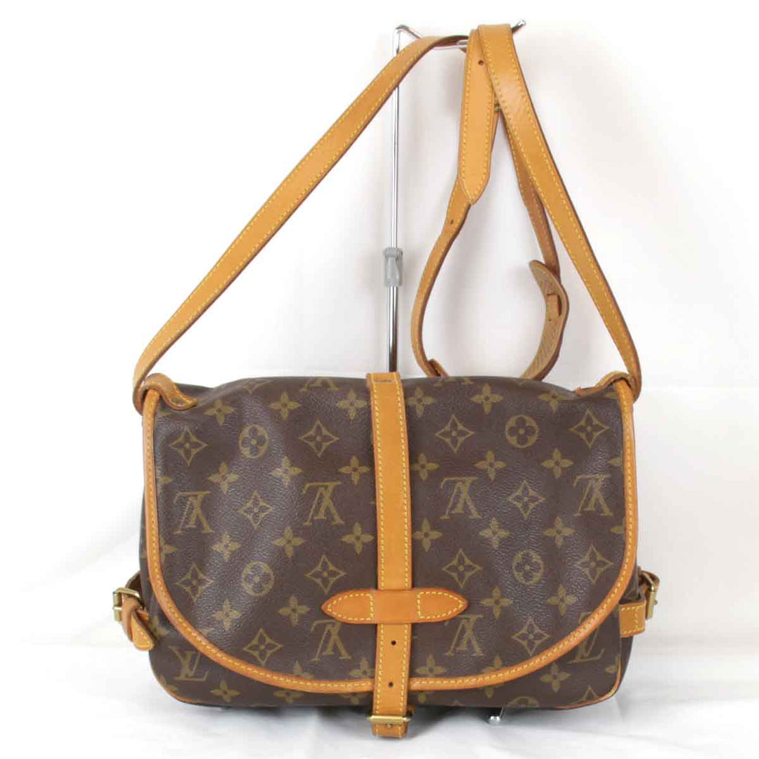 『USED』 
LOUIS VUITTON ルイ・ヴィトン 
 ソミュール30 M42256 ショルダーバッグ 
モノグラムキャンバス ブラウン