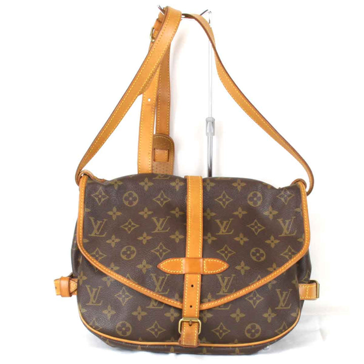 『USED』 
LOUIS VUITTON ルイ・ヴィトン 
 ソミュール30 M42256 ショルダーバッグ 
モノグラムキャンバス ブラウン