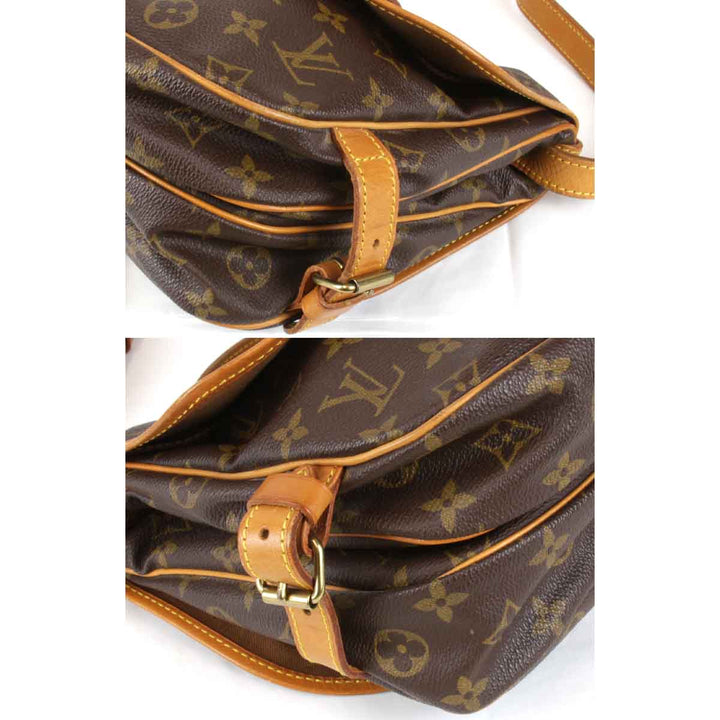 『USED』 
LOUIS VUITTON ルイ・ヴィトン 
 ソミュール30 M42256 ショルダーバッグ 
モノグラムキャンバス ブラウン