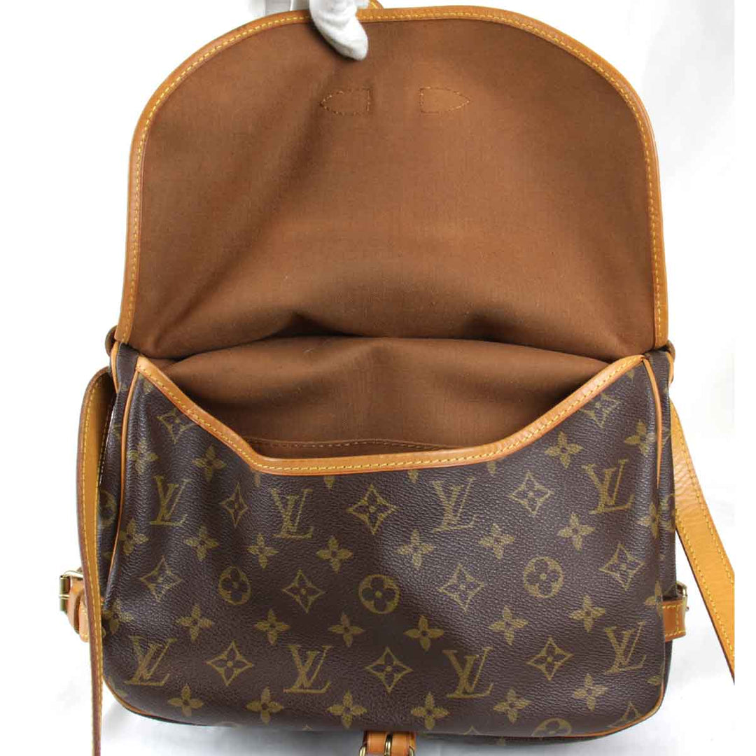 『USED』 
LOUIS VUITTON ルイ・ヴィトン 
 ソミュール30 M42256 ショルダーバッグ 
モノグラムキャンバス ブラウン