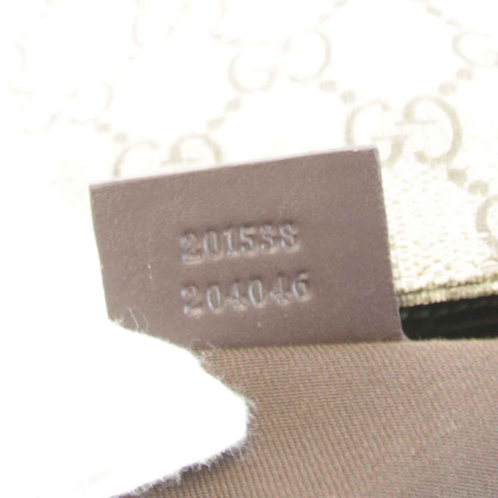美品『USED』 
GUCCI グッチ 
 201538 204046 ショルダーバッグ 
GGスプリームキャンバス ベージュ