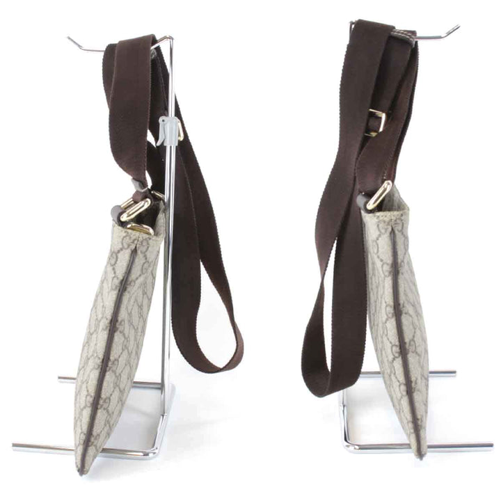 美品『USED』 
GUCCI グッチ 
 201538 204046 ショルダーバッグ 
GGスプリームキャンバス ベージュ