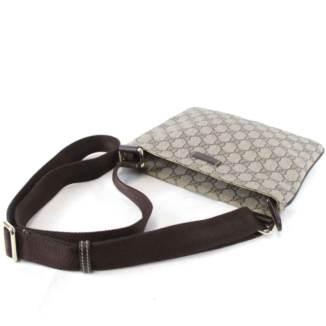 美品『USED』 
GUCCI グッチ 
 201538 204046 ショルダーバッグ 
GGスプリームキャンバス ベージュ