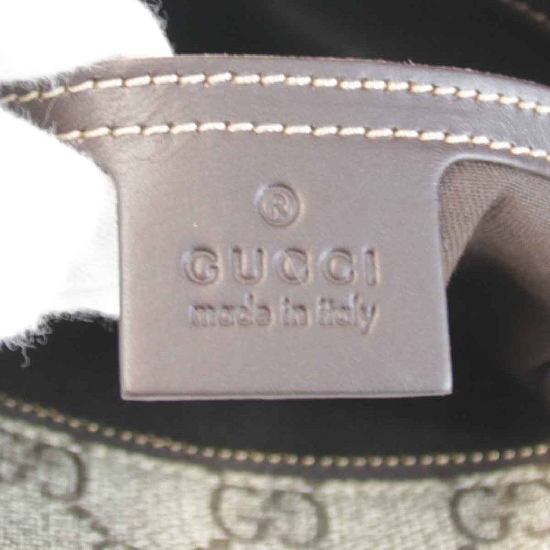 美品『USED』 
GUCCI グッチ 
 201538 204046 ショルダーバッグ 
GGスプリームキャンバス ベージュ
