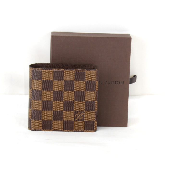 美品『USED』 
LOUIS VUITTON ルイ・ヴィトン 
 ポルトフォイユ マルコ N61675 二つ折り財布 
ダミエキャンバス ブラウン