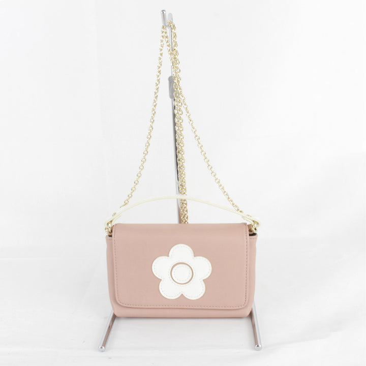美品『USED』 
MARY QUANT マリークヮント 
 ショルダーバッグ 
レザー ピンク